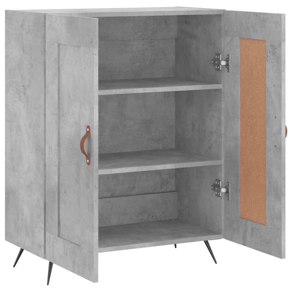Skjenk betonggrå 69,5x34x90 cm konstruert tre