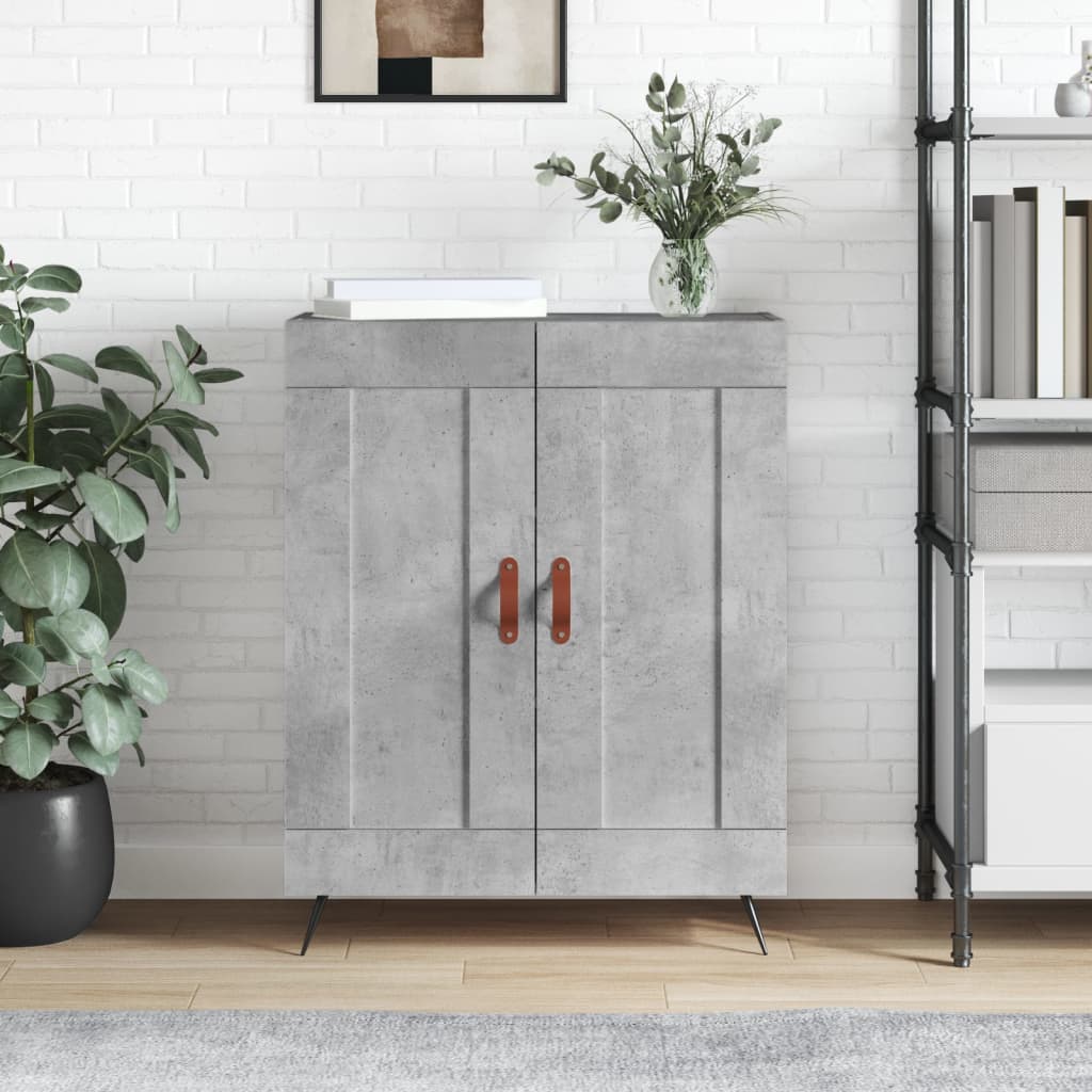 Skjenk betonggrå 69,5x34x90 cm konstruert tre