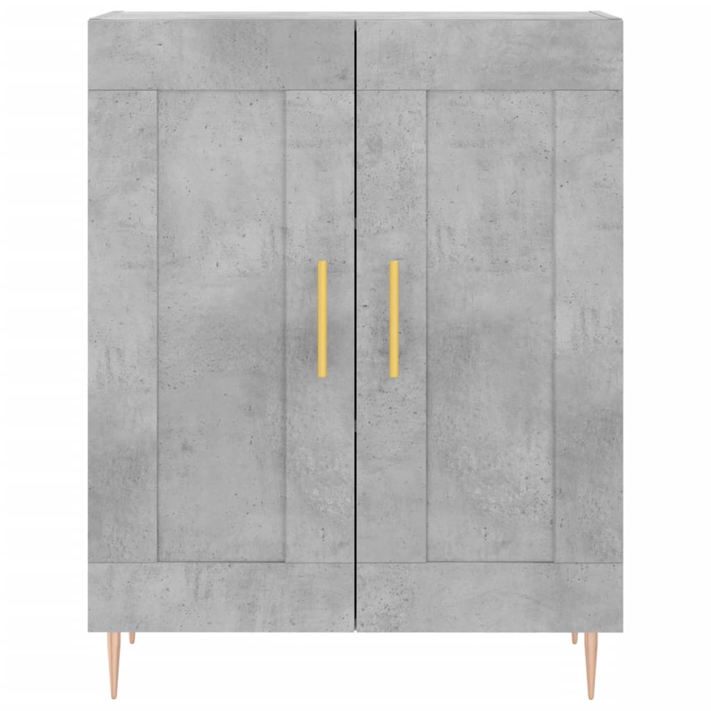 Skjenk betonggrå 69,5x34x90 cm konstruert tre