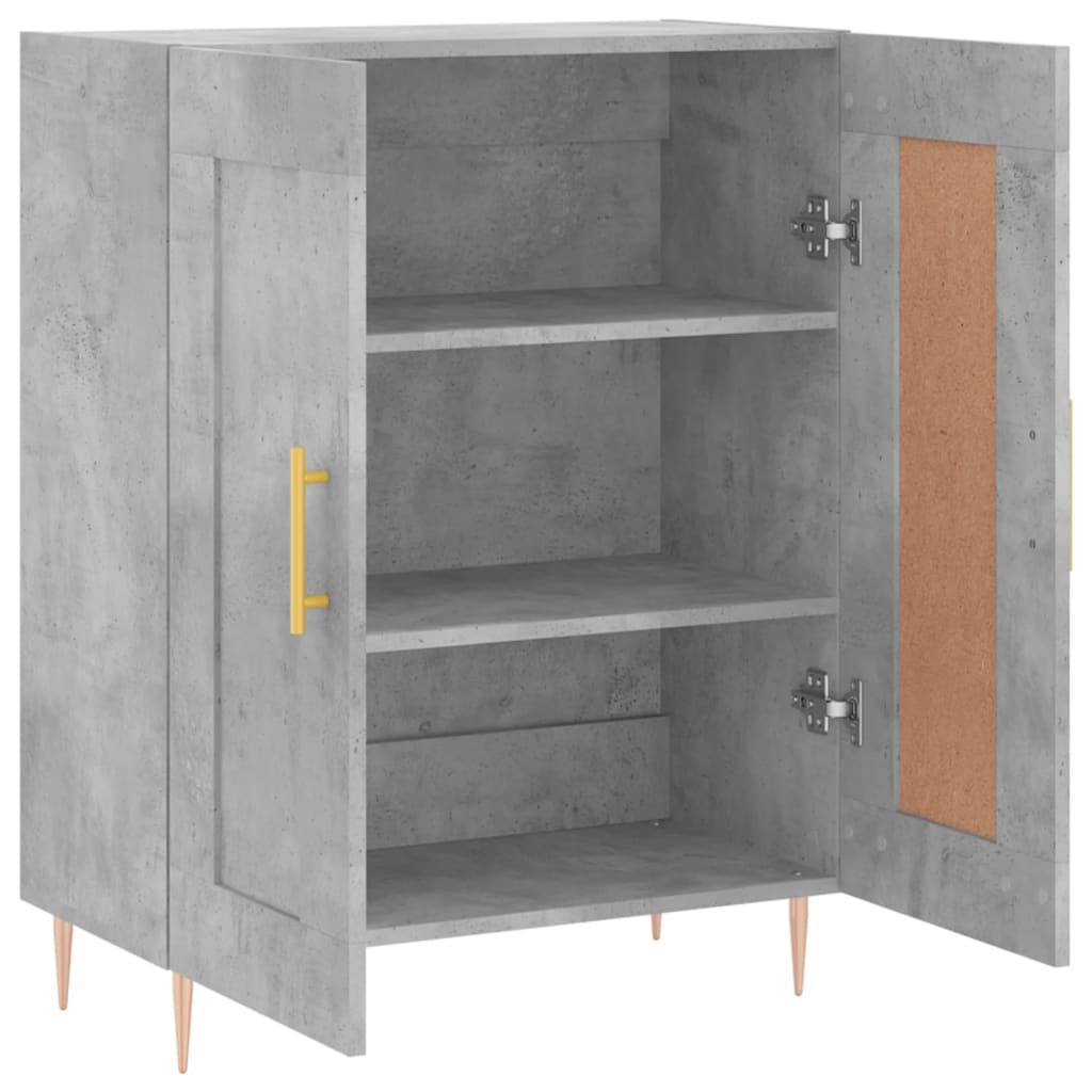 Skjenk betonggrå 69,5x34x90 cm konstruert tre