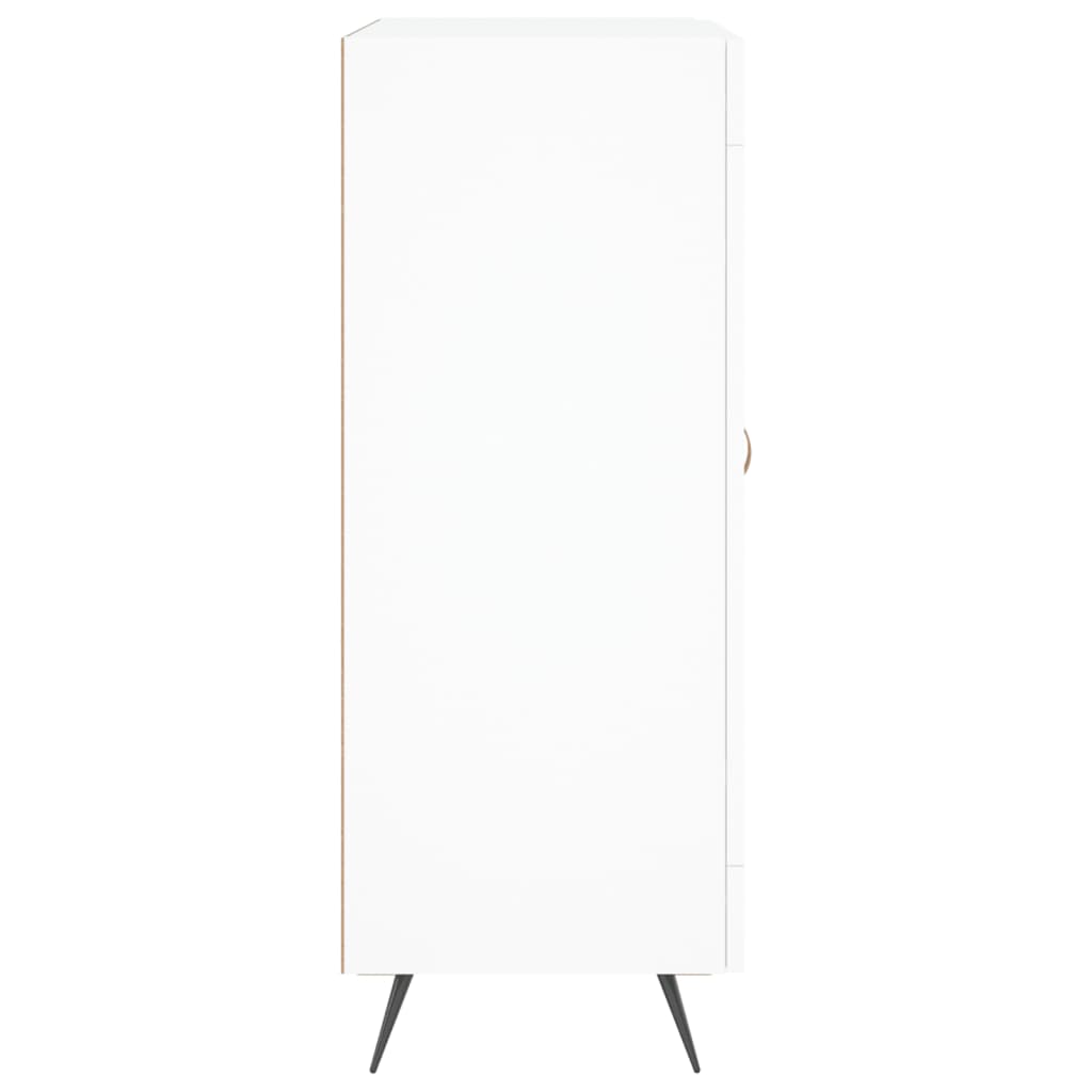 Skjenk hvit 69,5x34x90 cm konstruert tre