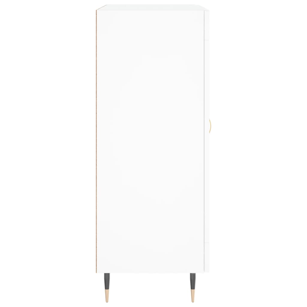Skjenk hvit 69,5x34x90 cm konstruert tre