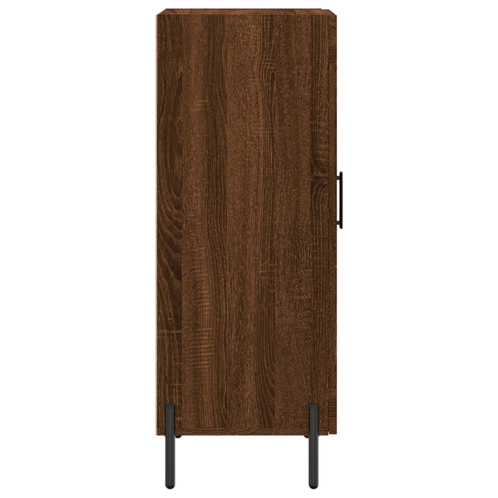Skjenk brun eik 34,5x34x90 cm konstruert tre