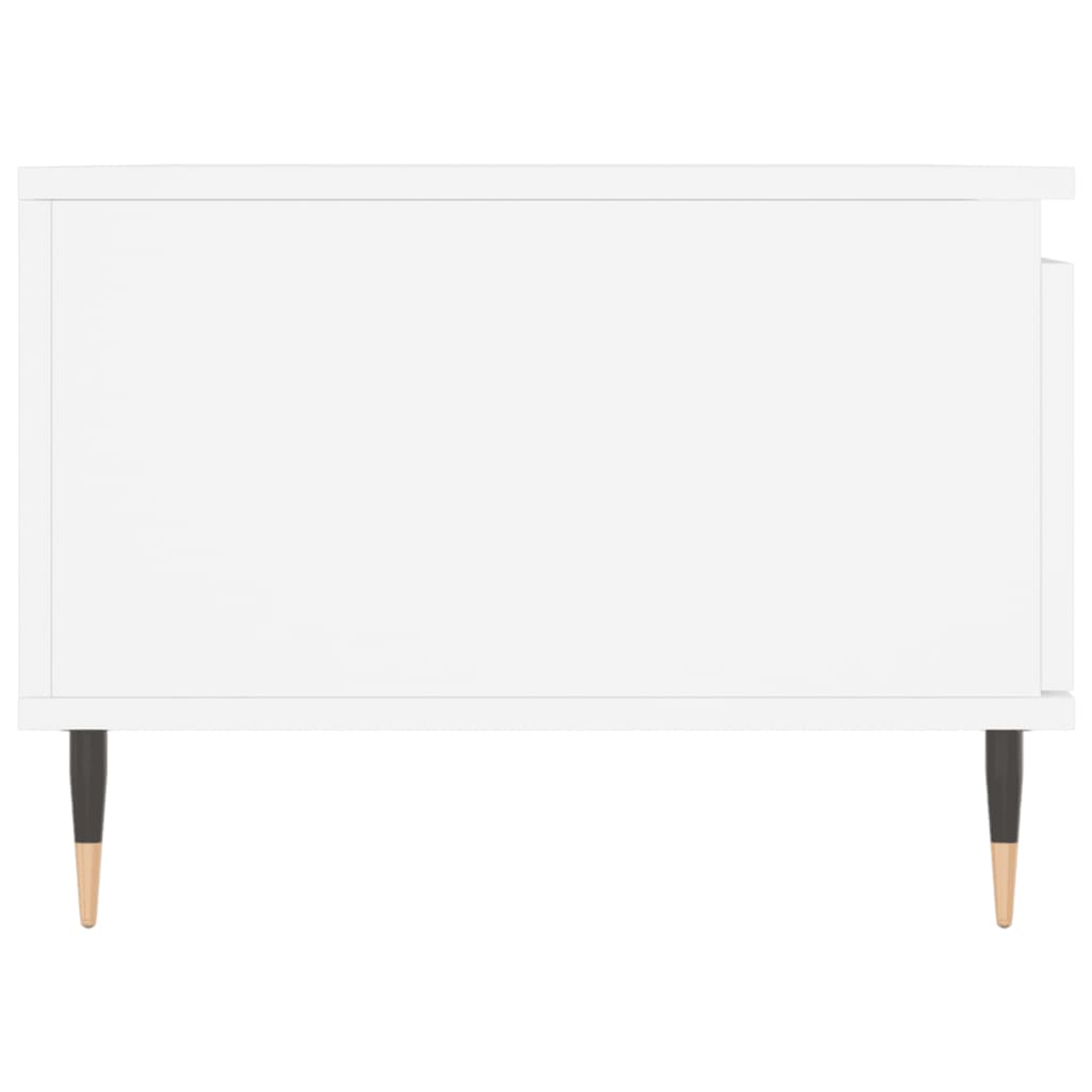Salongbord hvit 90x50x36,5 cm konstruert tre