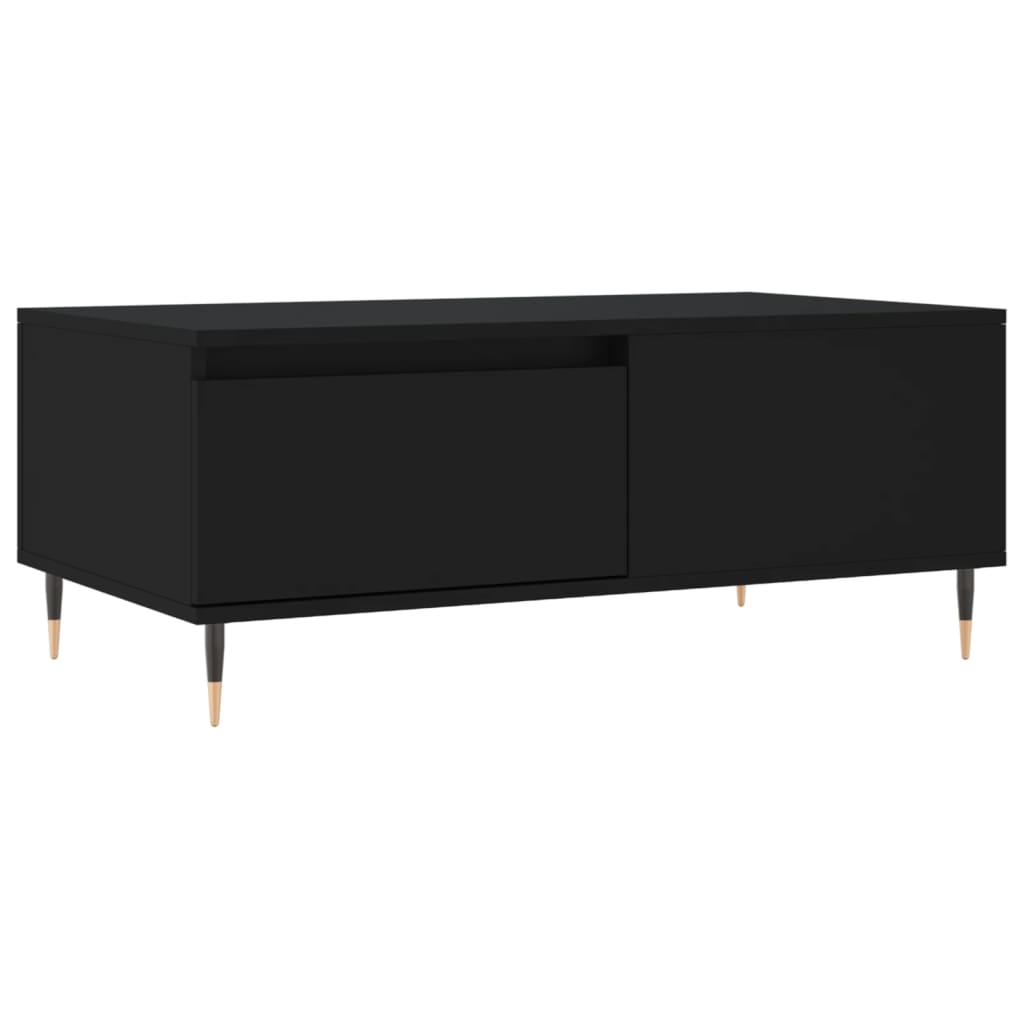 Salongbord svart 90x50x36,5 cm konstruert tre