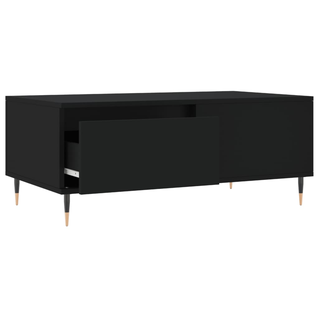 Salongbord svart 90x50x36,5 cm konstruert tre