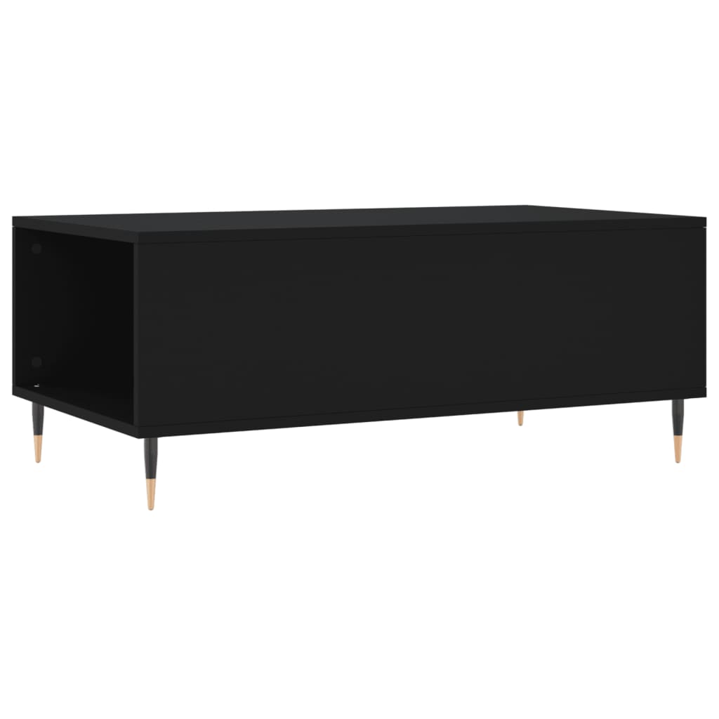 Salongbord svart 90x50x36,5 cm konstruert tre