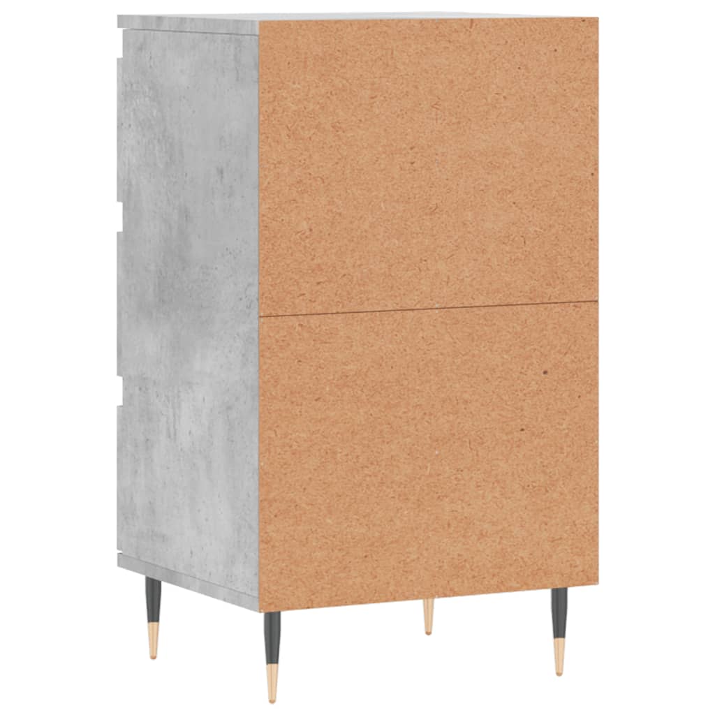 Skjenk betonggrå 40x35x70 cm konstruert tre