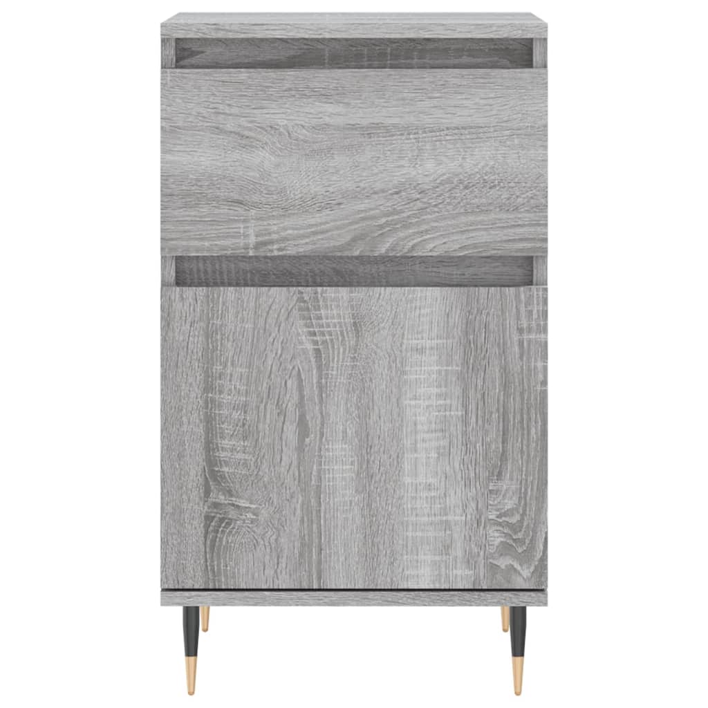 Skjenker 2 stk grå sonoma 40x35x70 cm konstruert tre