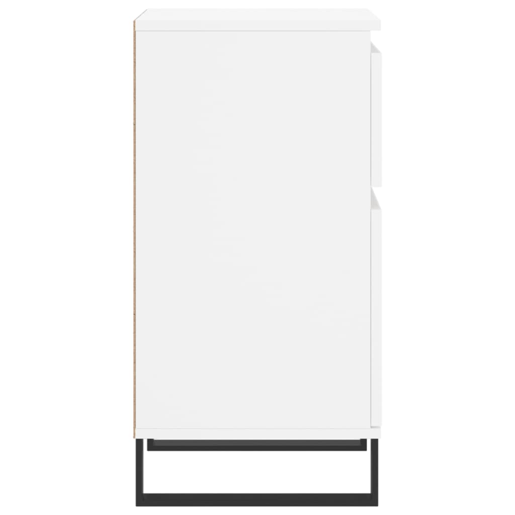 Skjenk hvit 40x35x70 cm konstruert tre