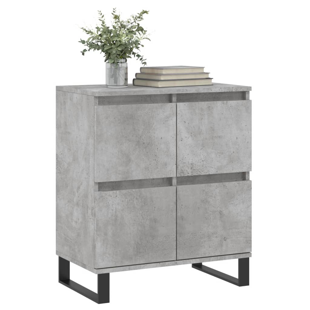 Skjenk betonggrå 60x35x70 cm konstruert tre