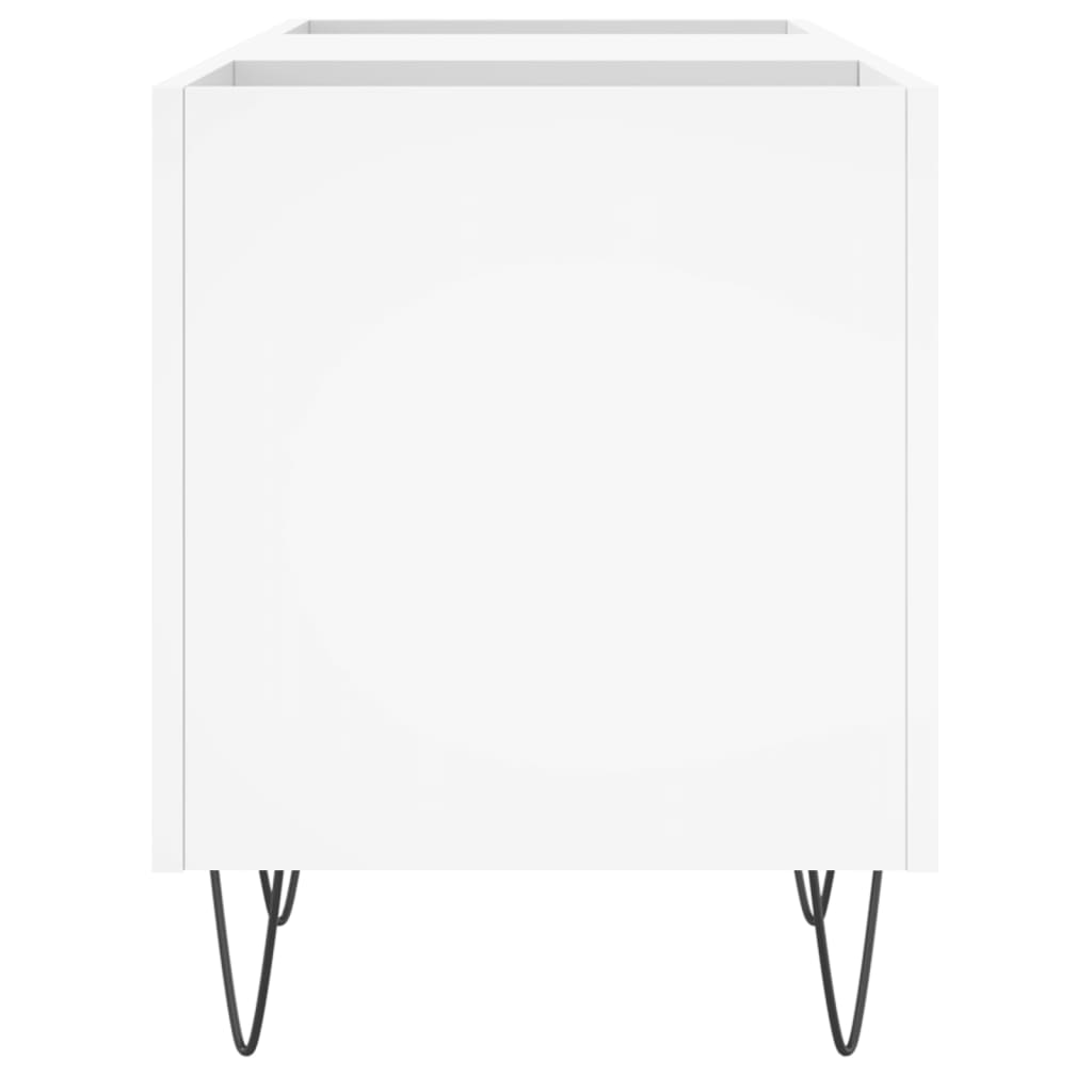 Hifi-benk hvit 121x38x48 cm konstruert tre