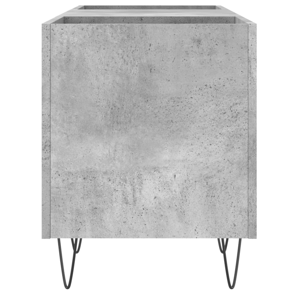 Hifi-benk betonggrå 121x38x48 cm konstruert tre