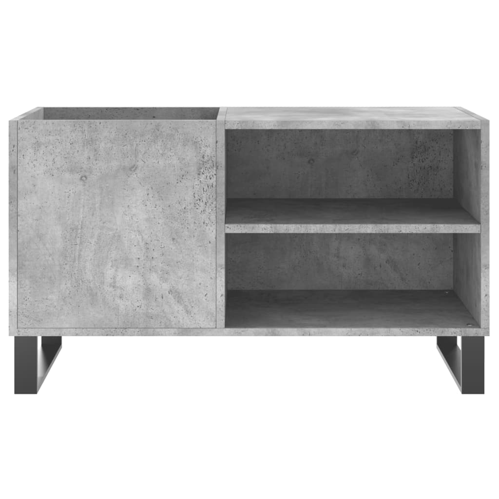 Hifi-benk betonggrå 84,5x38x48 cm konstruert tre