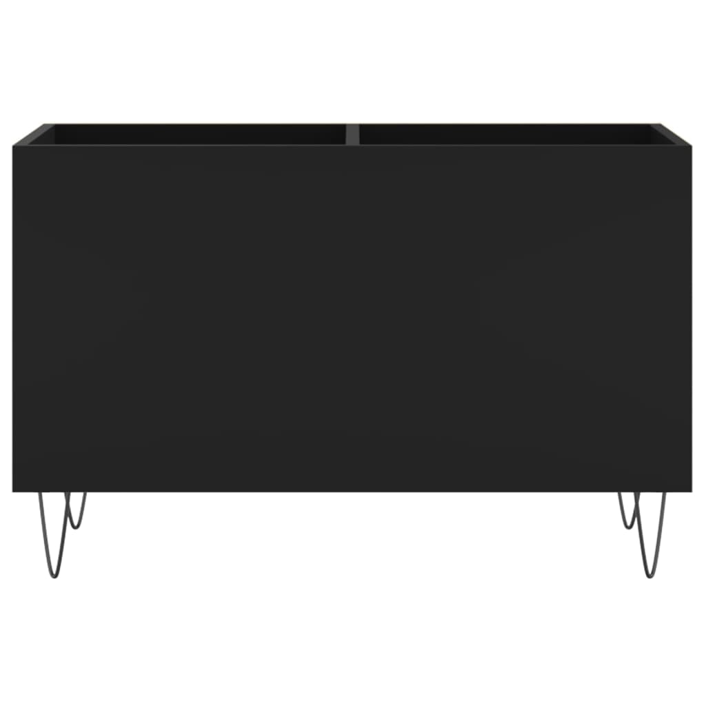 Hifi-benk svart 74,5x38x48 cm konstruert tre