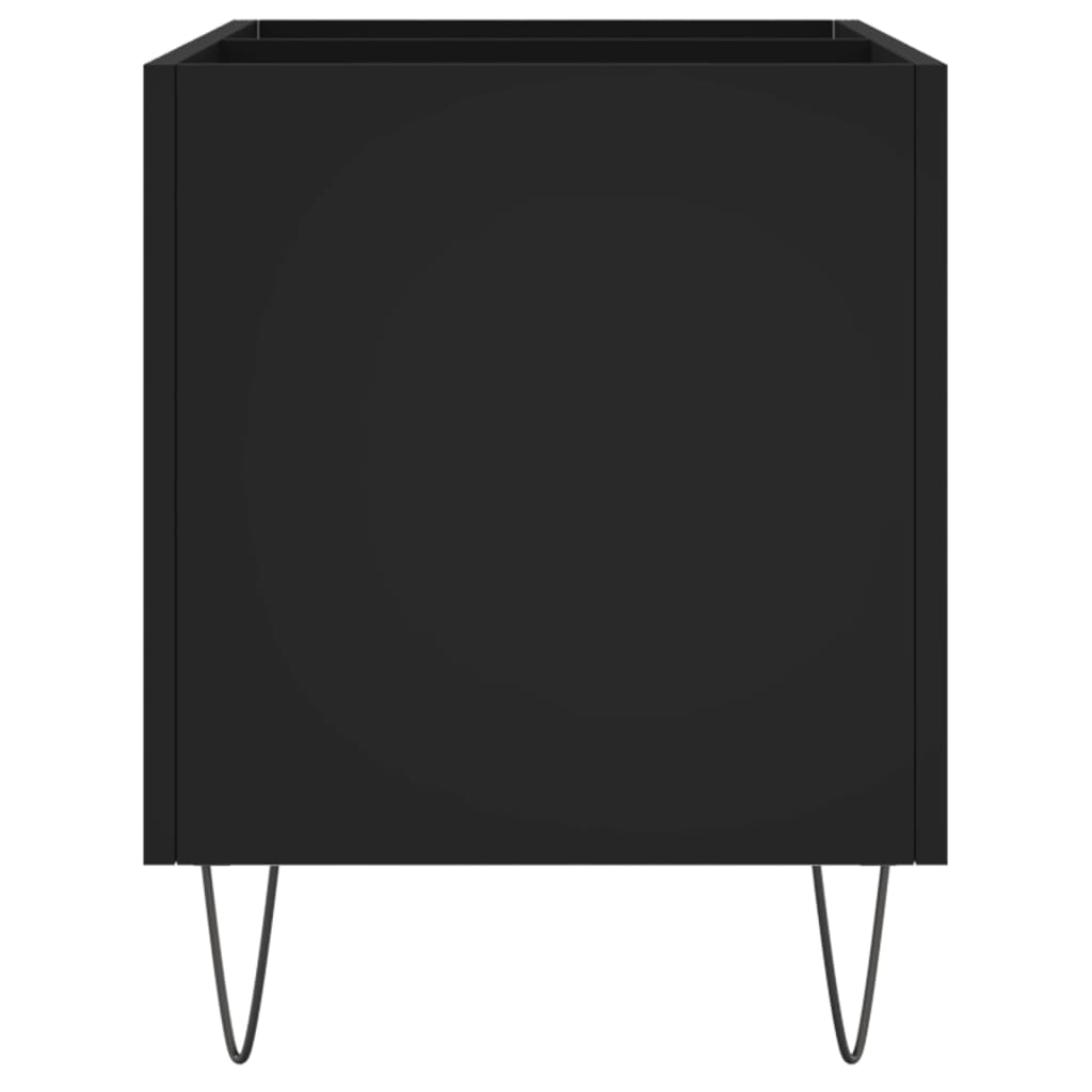 Hifi-benk svart 74,5x38x48 cm konstruert tre