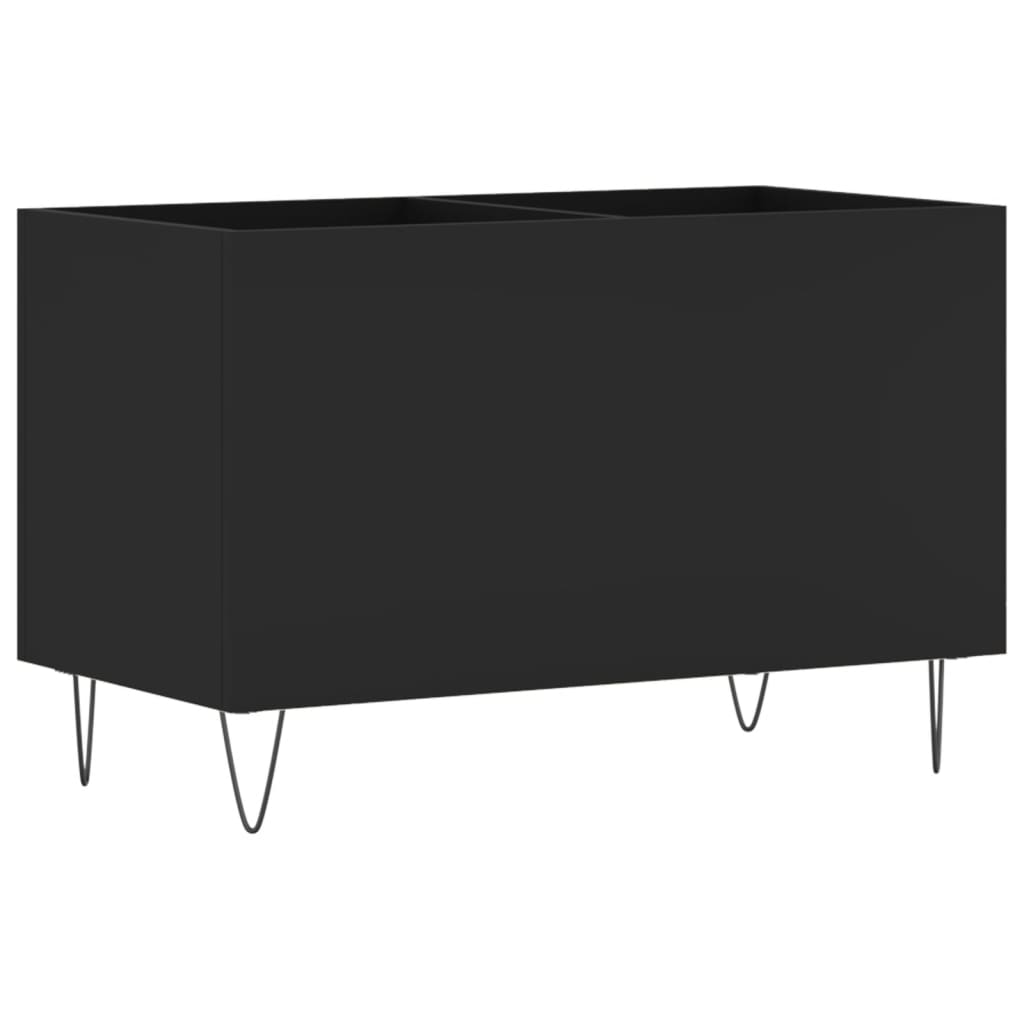 Hifi-benk svart 74,5x38x48 cm konstruert tre