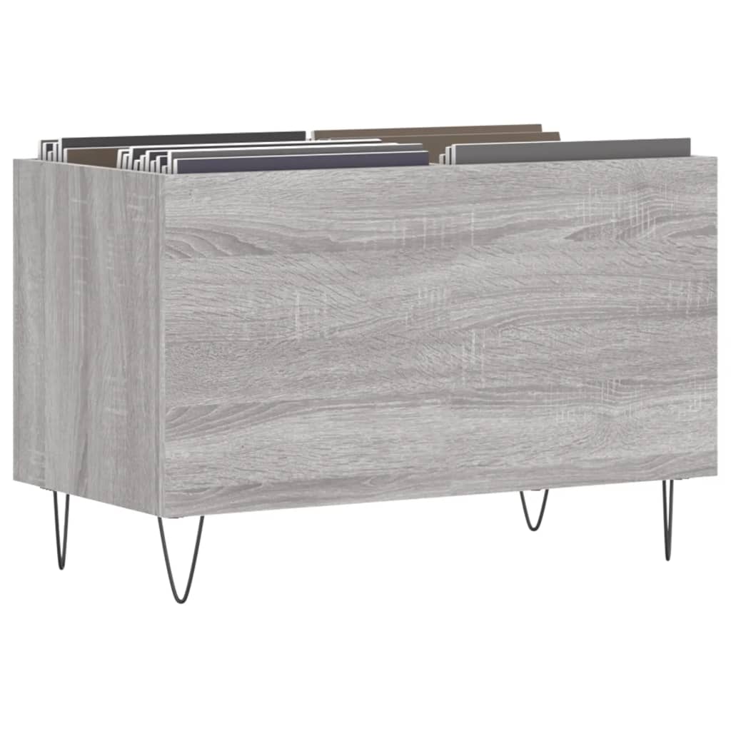 Hifi-benk grå sonoma 74,5x38x48 cm konstruert tre