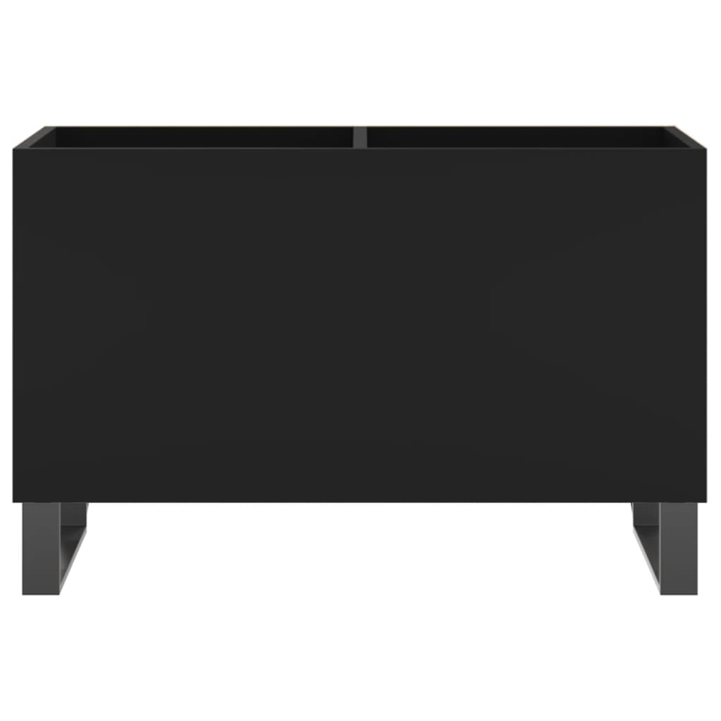 Hifi-benk svart 74,5x38x48 cm konstruert tre