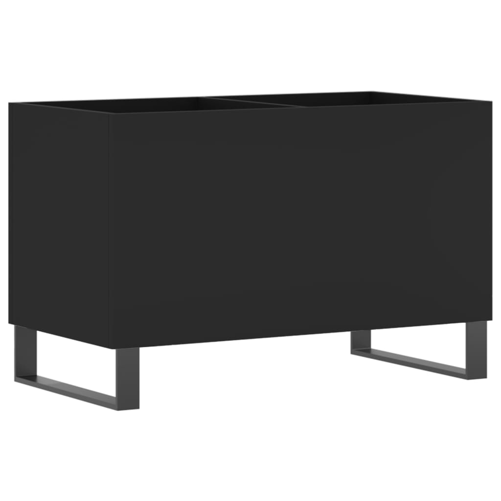 Hifi-benk svart 74,5x38x48 cm konstruert tre