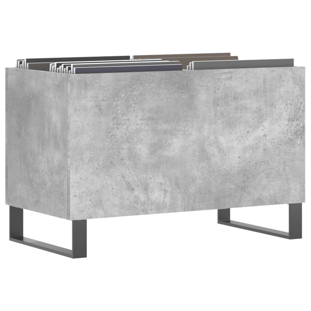 Hifi-benk betonggrå 74,5x38x48 cm konstruert tre
