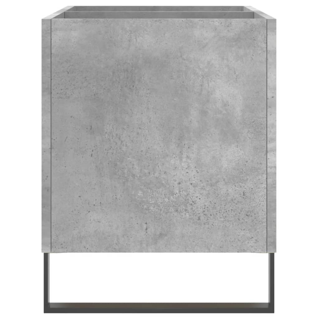 Hifi-benk betonggrå 74,5x38x48 cm konstruert tre