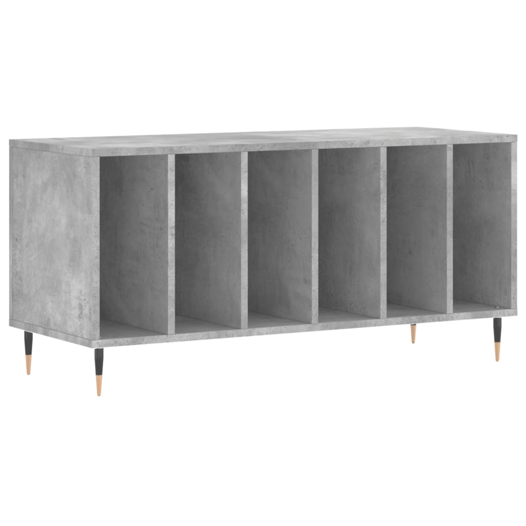 Hifi-benk betonggrå 100x38x48 cm konstruert tre