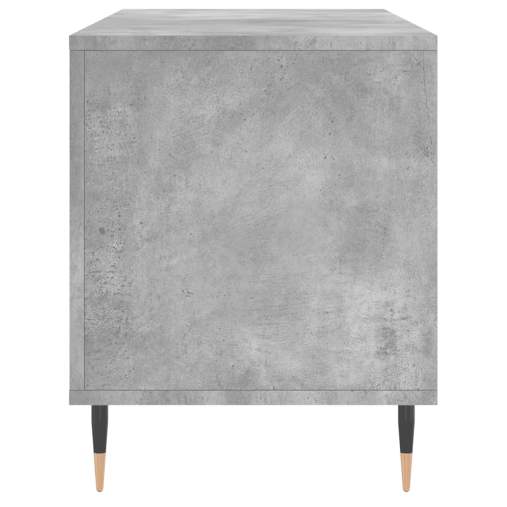 Hifi-benk betonggrå 100x38x48 cm konstruert tre