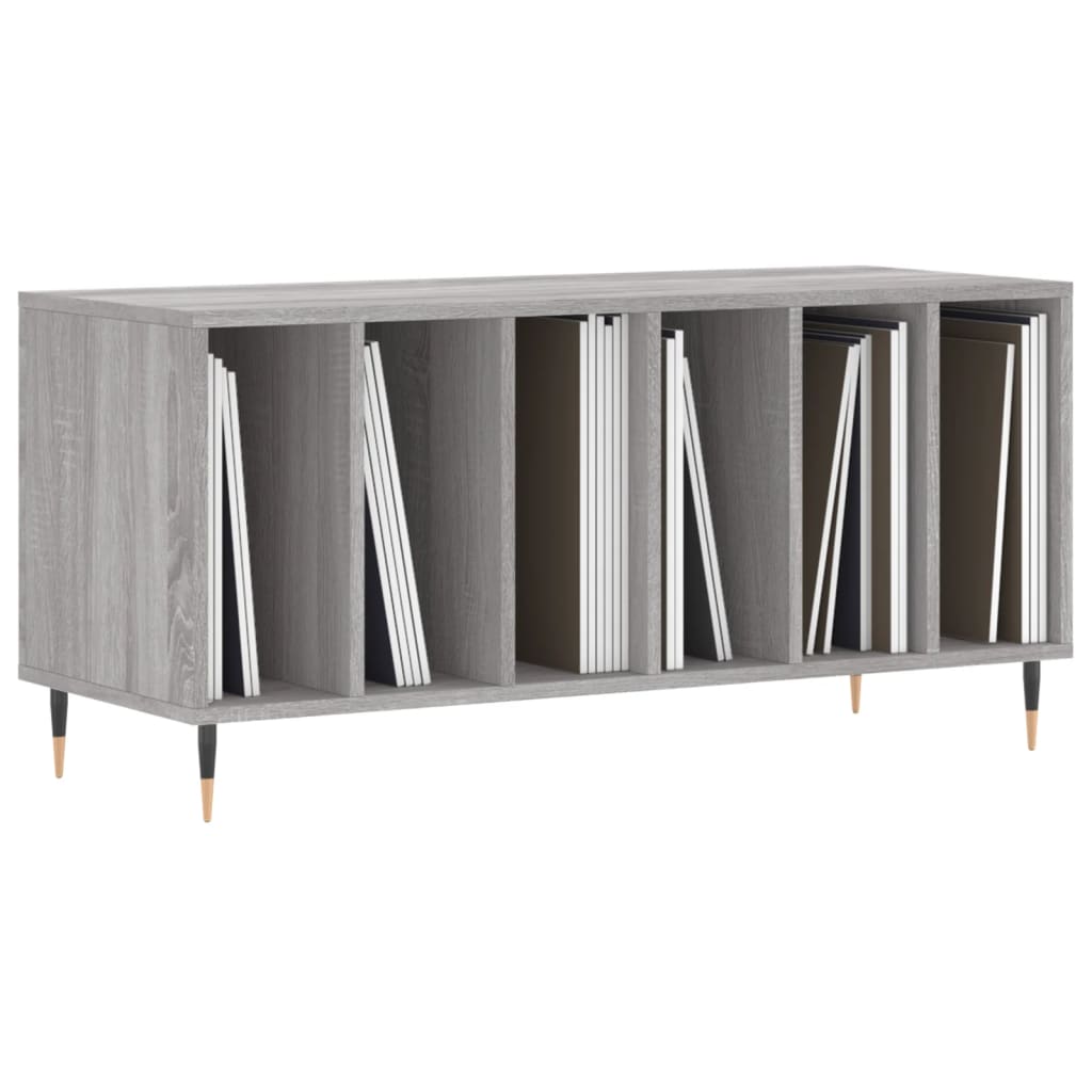 Hifi-benk grå sonoma 100x38x48 cm konstruert tre