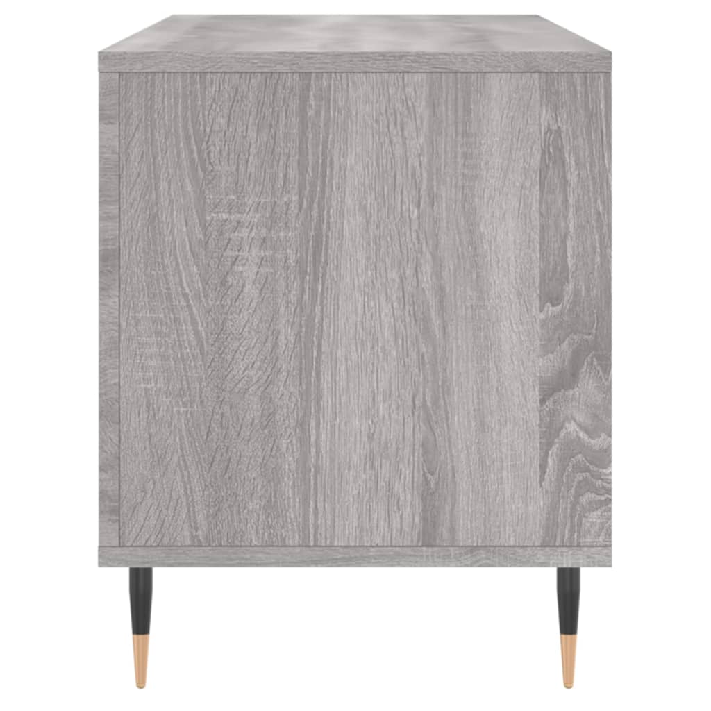 Hifi-benk grå sonoma 100x38x48 cm konstruert tre