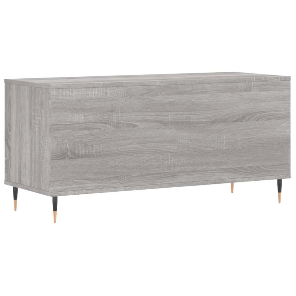 Hifi-benk grå sonoma 100x38x48 cm konstruert tre