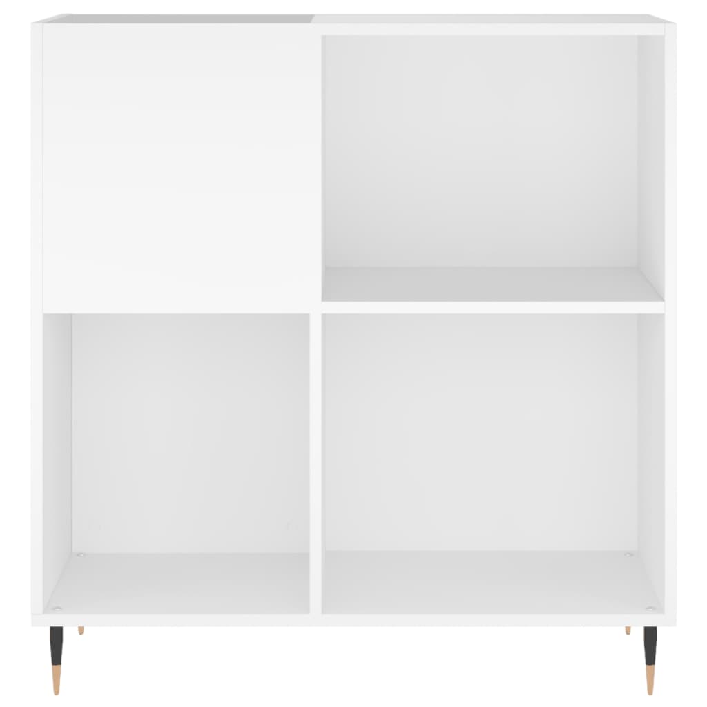 Hifi-benk hvit 84,5x38x89 cm konstruert tre