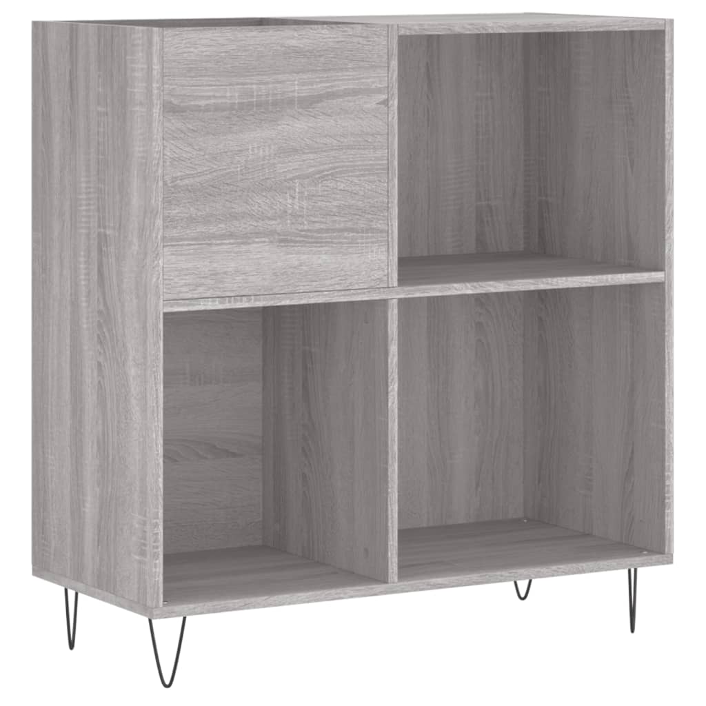 Hifi-benk grå sonoma 84,5x38x89 cm konstruert tre