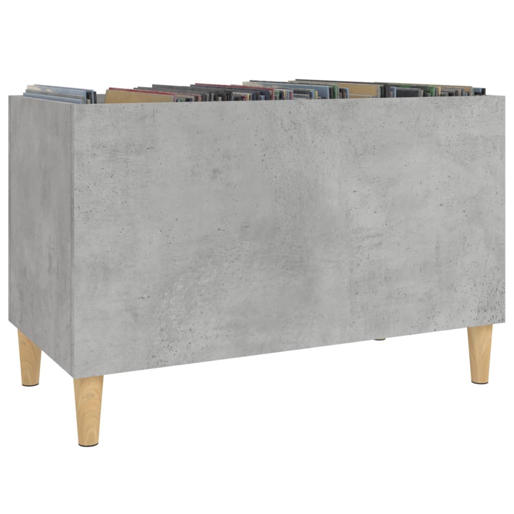 Hifi-benk betonggrå 74,5x38x48 cm konstruert tre
