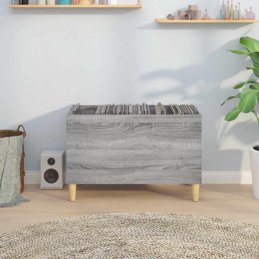 Hifi-benk grå sonoma 74,5x38x48 cm konstruert tre