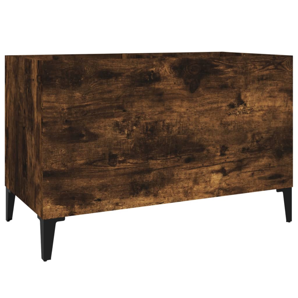 Hifi-benk røkt eik 74,5x38x48 cm konstruert tre