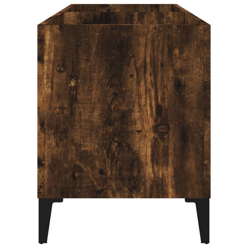 Hifi-benk røkt eik 74,5x38x48 cm konstruert tre