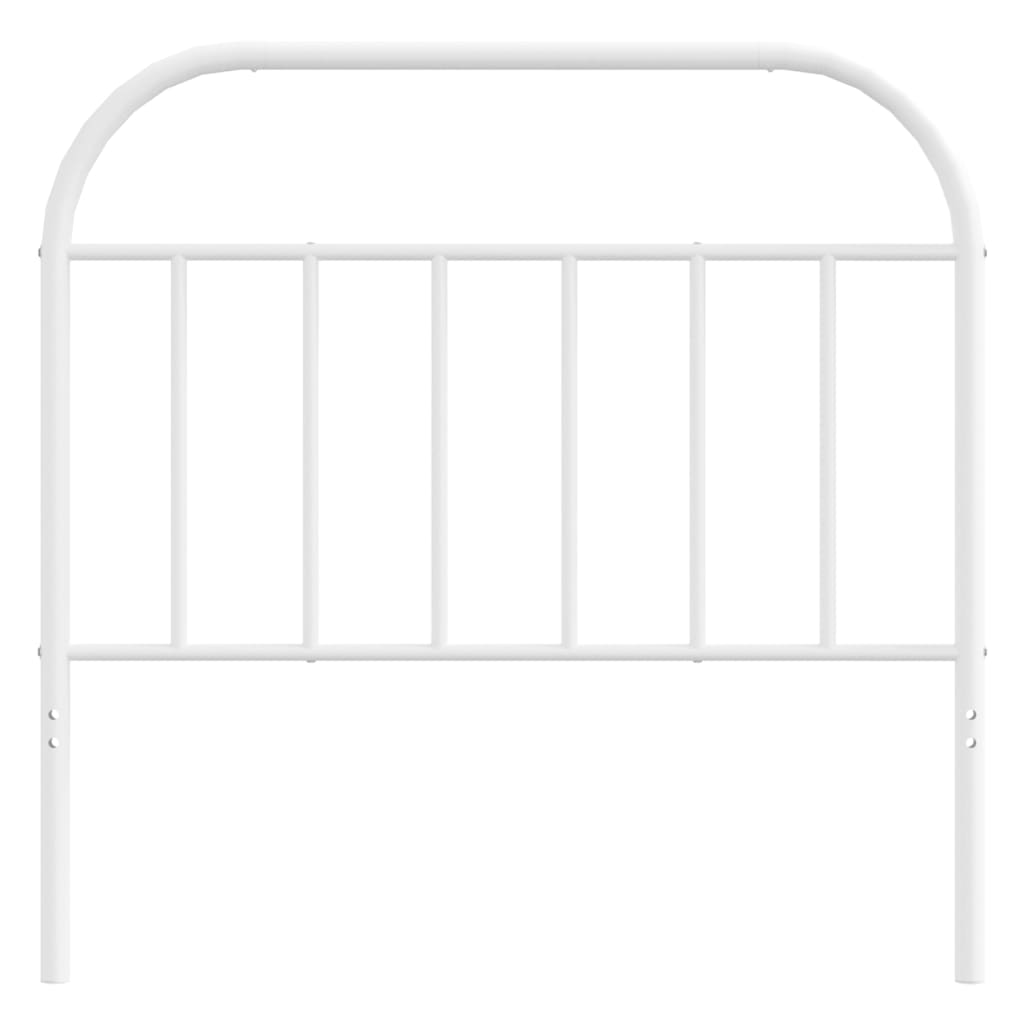 Utskiftbar sengegavl i metall hvit 100 cm