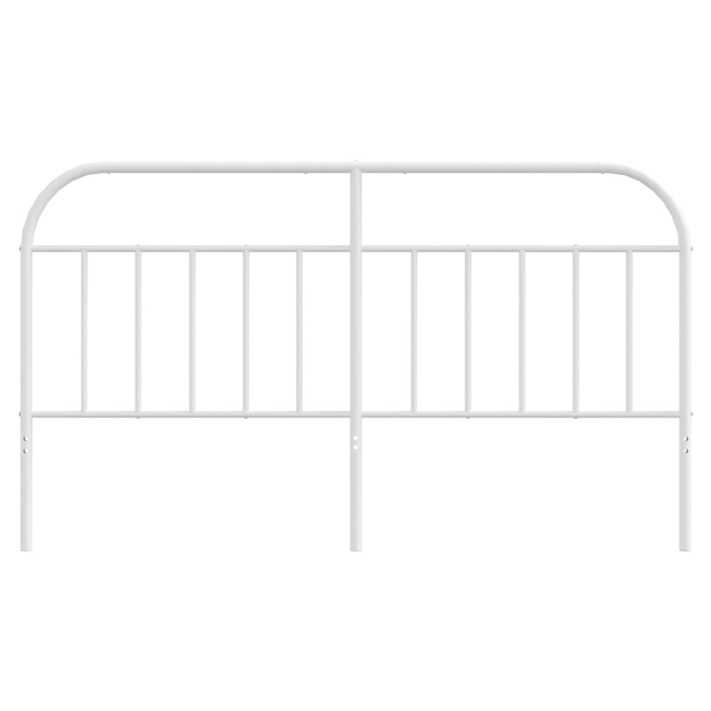 Utskiftbar sengegavl i metall hvit 180 cm
