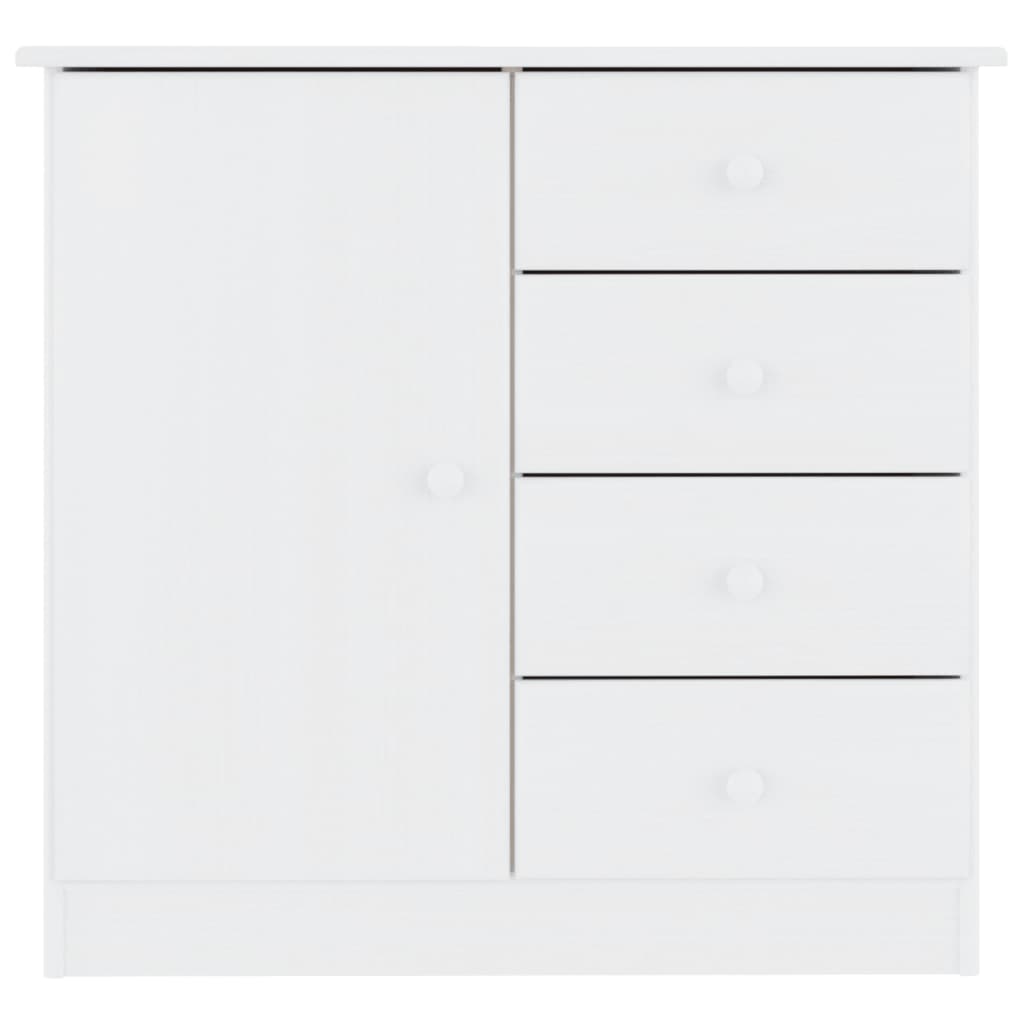 Skjenk ALTA hvit 77x35x73 cm heltre furu