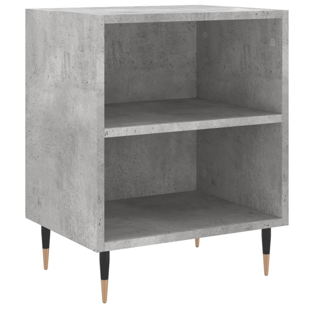 Nattbord 2 stk betonggrå 40x30x50 cm konstruert tre