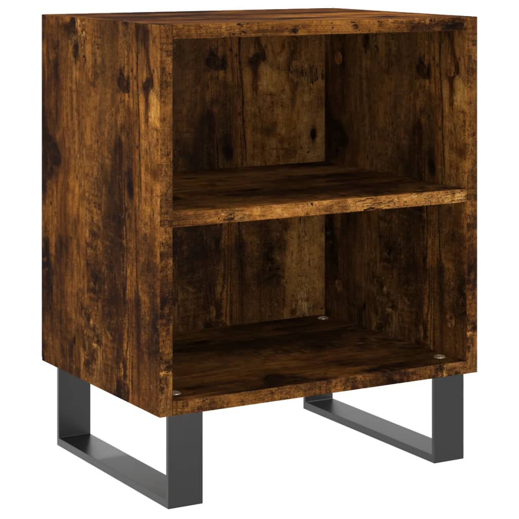 Nattbord 2 stk røkt eik 40x30x50 cm konstruert tre