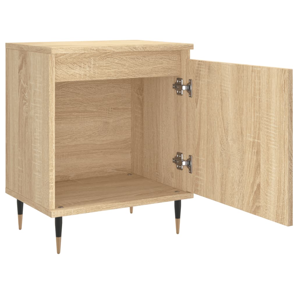 Nattbord 2 stk sonoma eik 40x30x50 cm konstruert tre