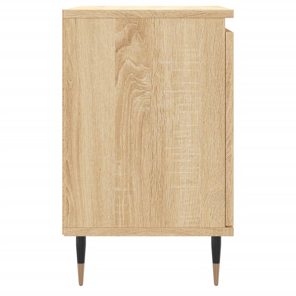 Nattbord 2 stk sonoma eik 40x30x50 cm konstruert tre