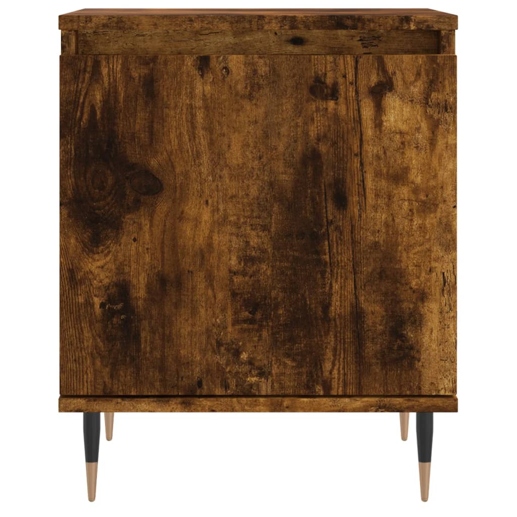 Nattbord 2 stk røkt eik 40x30x50 cm konstruert tre