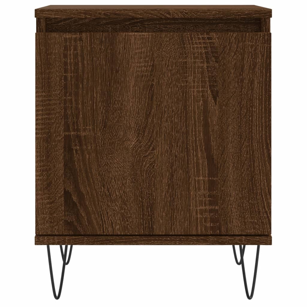 Nattbord brun eik 40x30x50 cm konstruert tre