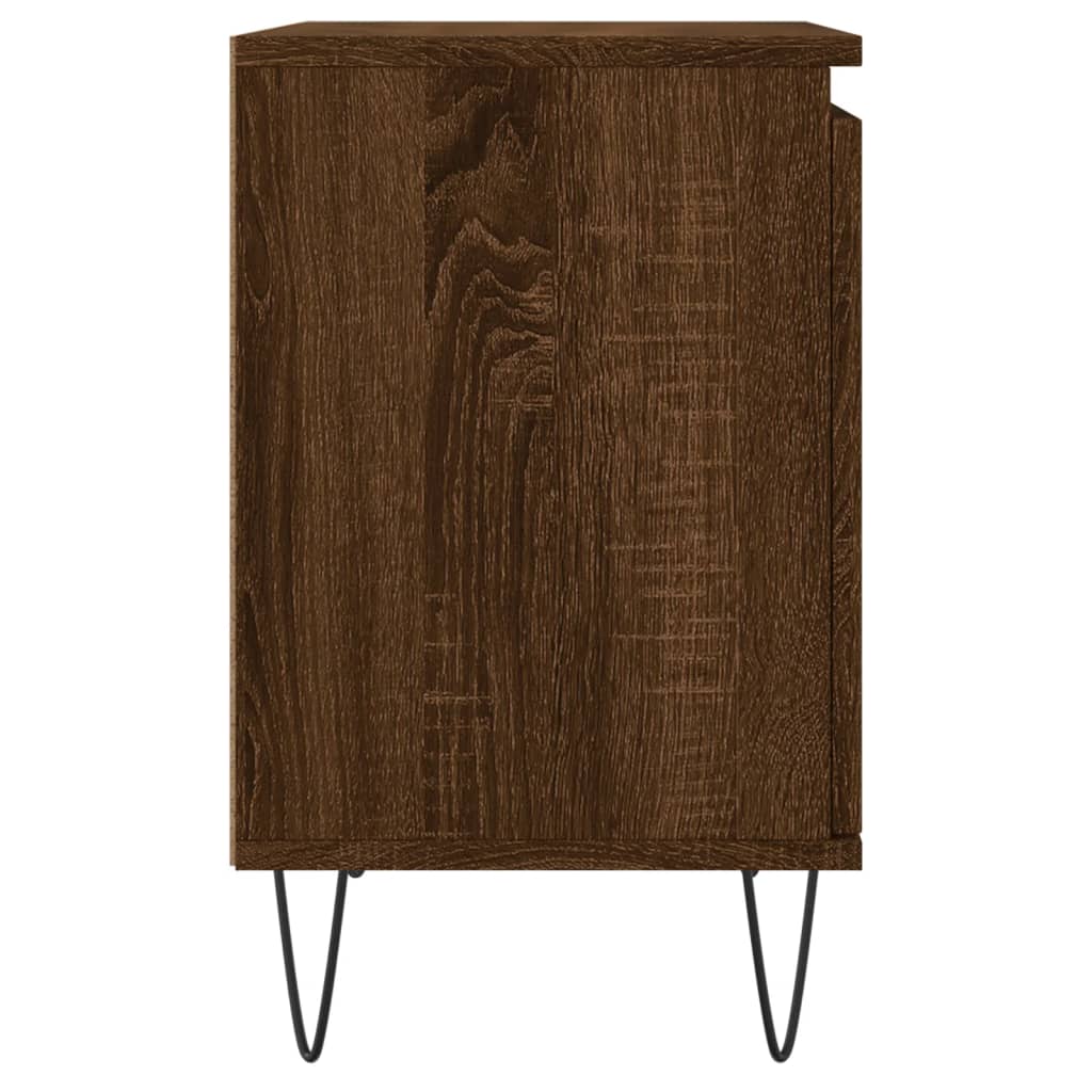 Nattbord brun eik 40x30x50 cm konstruert tre