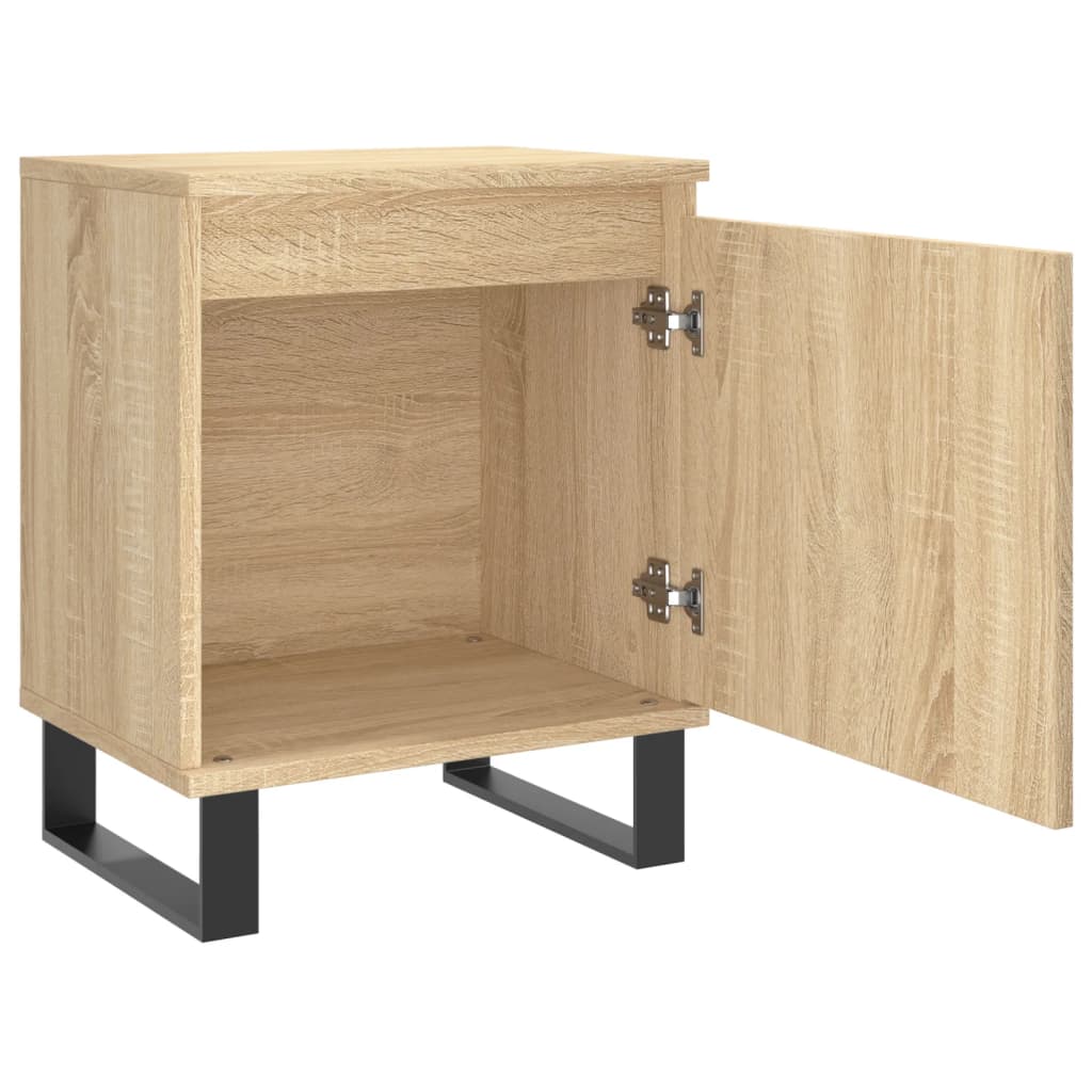 Nattbord 2 stk sonoma eik 40x30x50 cm konstruert tre