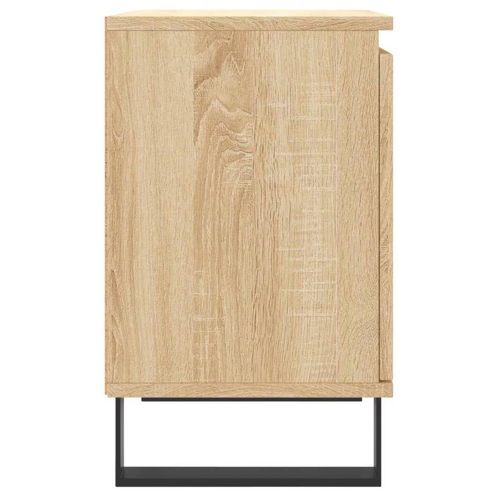 Nattbord 2 stk sonoma eik 40x30x50 cm konstruert tre