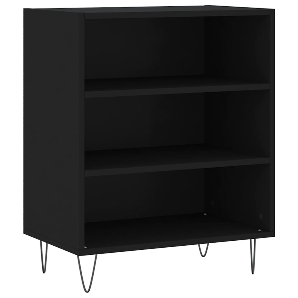 Skjenk svart 57x35x70 cm konstruert tre